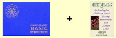 Basic 36 Remedy Kit and 'Medicine Moms' Book.