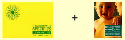 Childbirth 18 remedy kit with the book, Homoeopathy for Pregnancy, Birth, and your baby's First Year (Large Format Edition)