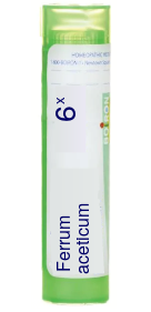 Ferrum Aceticum 6X Boiron Pellets 80 pellets